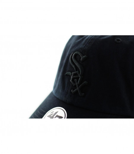 curve black Sox cap